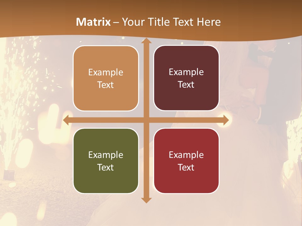 Event Marriage Skyrocket PowerPoint Template