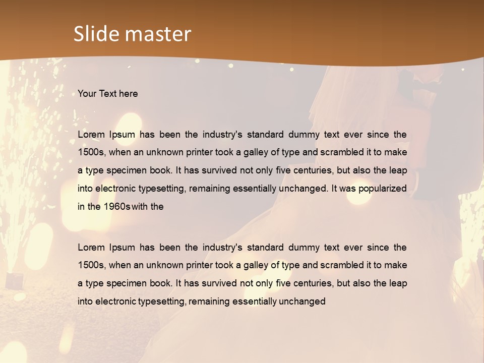 Event Marriage Skyrocket PowerPoint Template