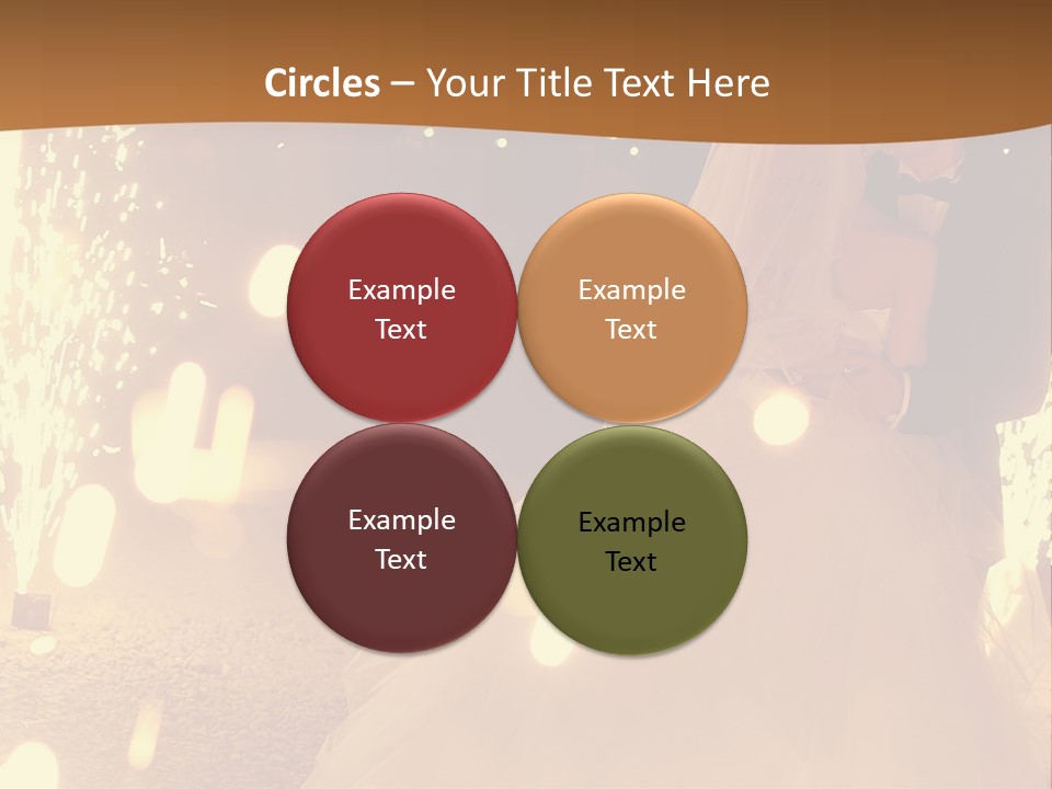 Event Marriage Skyrocket PowerPoint Template