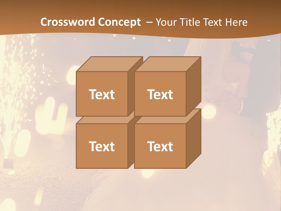 Event Marriage Skyrocket PowerPoint Template