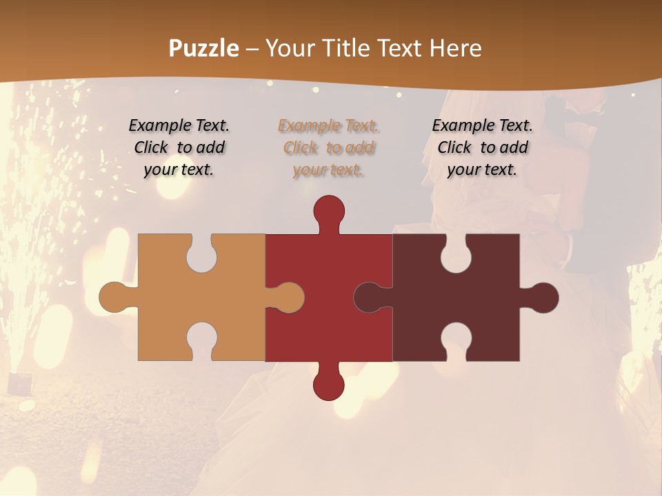 Event Marriage Skyrocket PowerPoint Template