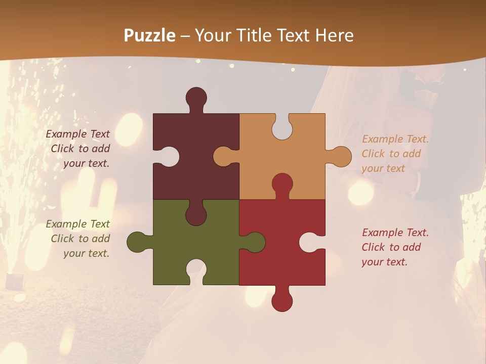 Event Marriage Skyrocket PowerPoint Template