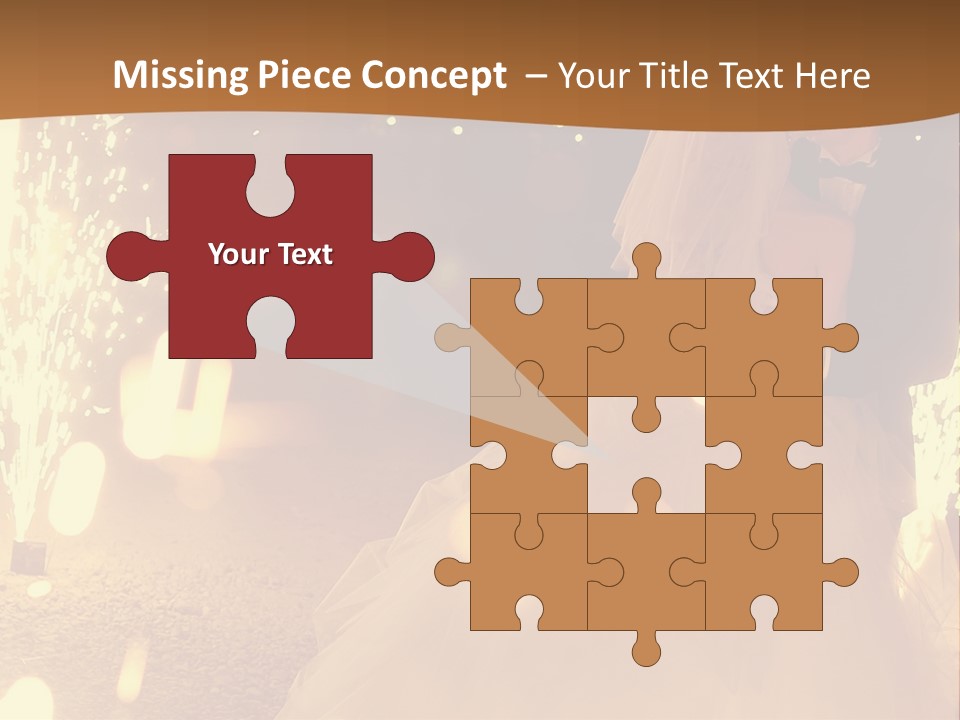 Event Marriage Skyrocket PowerPoint Template