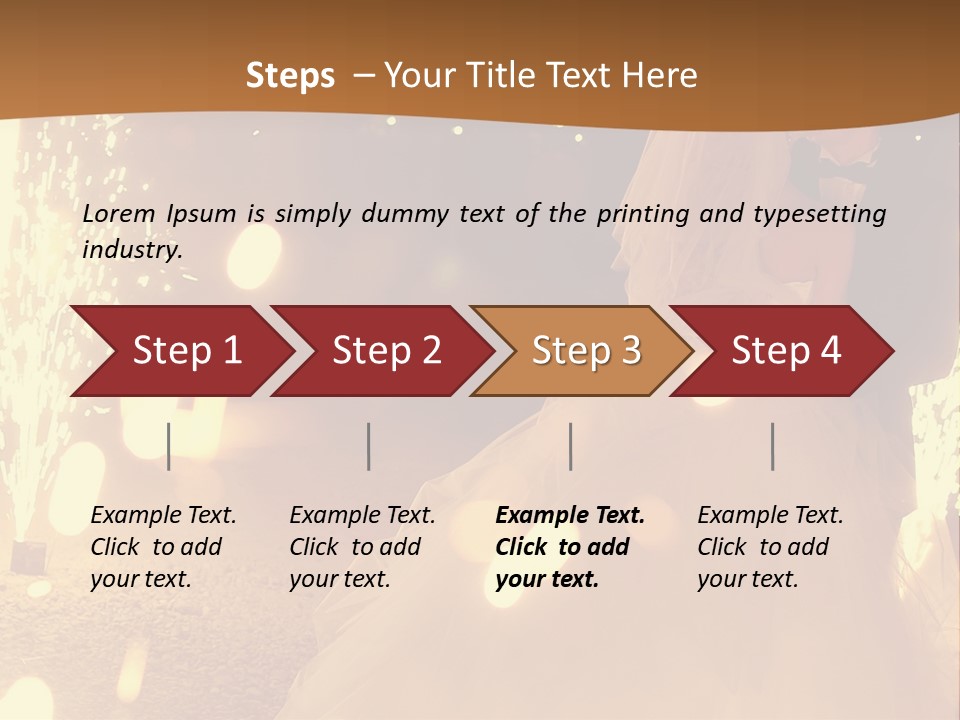 Event Marriage Skyrocket PowerPoint Template