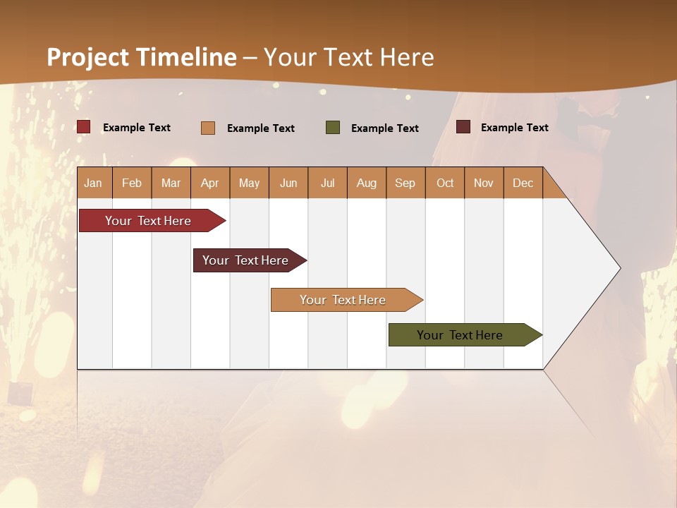 Event Marriage Skyrocket PowerPoint Template