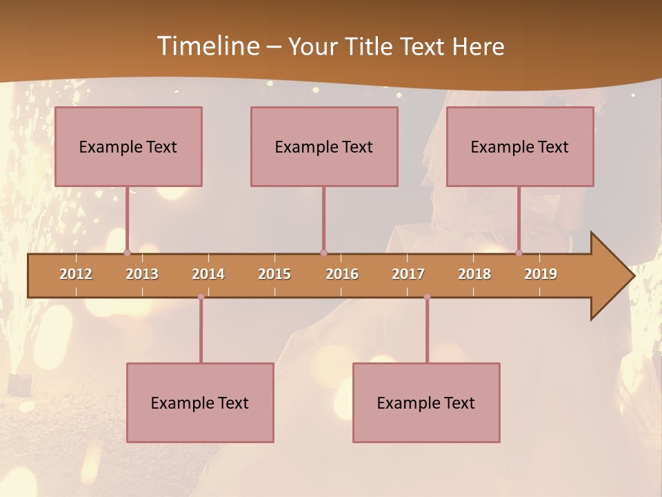Event Marriage Skyrocket PowerPoint Template