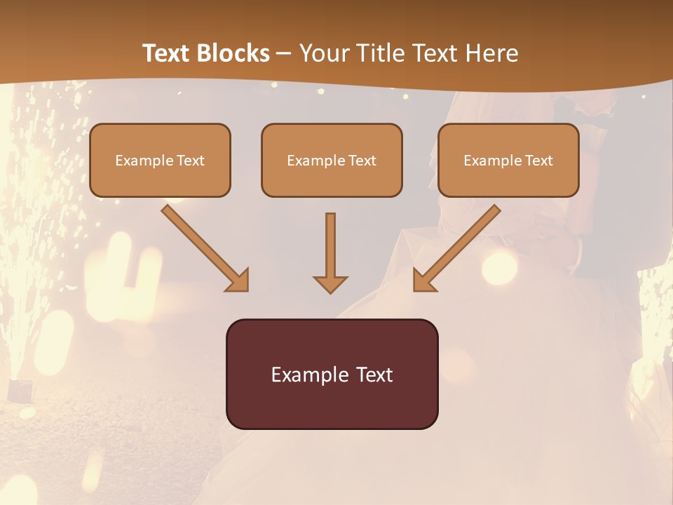 Event Marriage Skyrocket PowerPoint Template