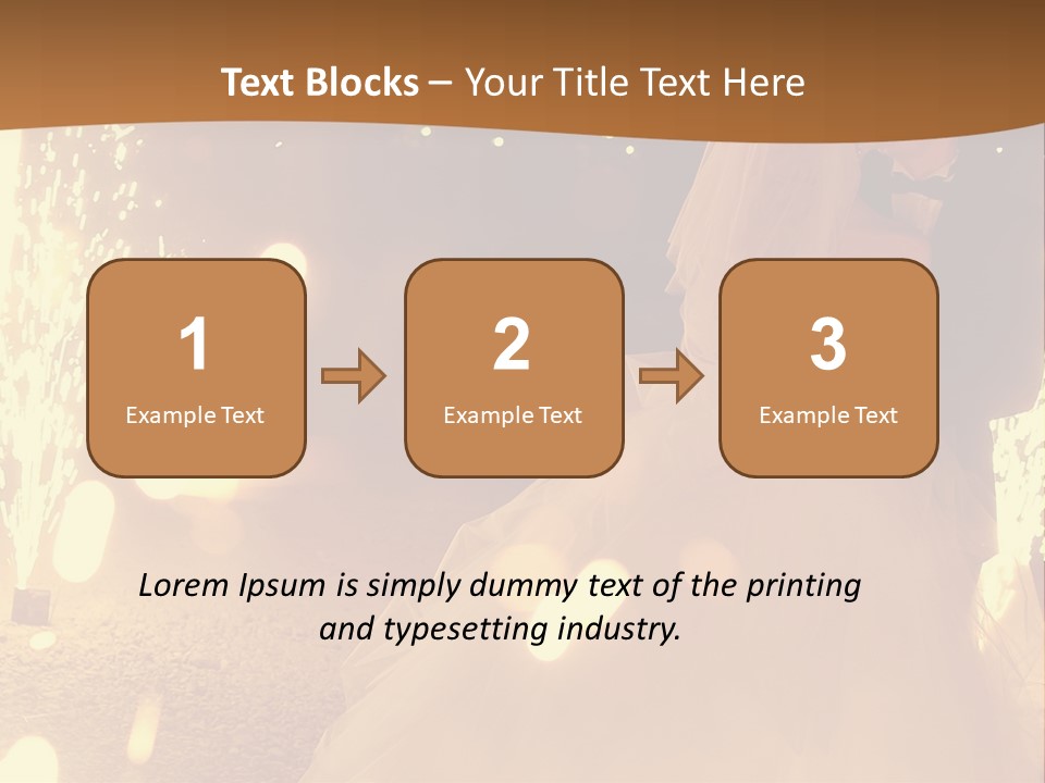 Event Marriage Skyrocket PowerPoint Template