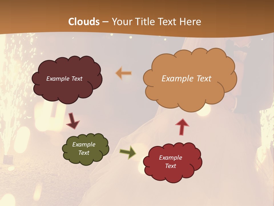 Event Marriage Skyrocket PowerPoint Template