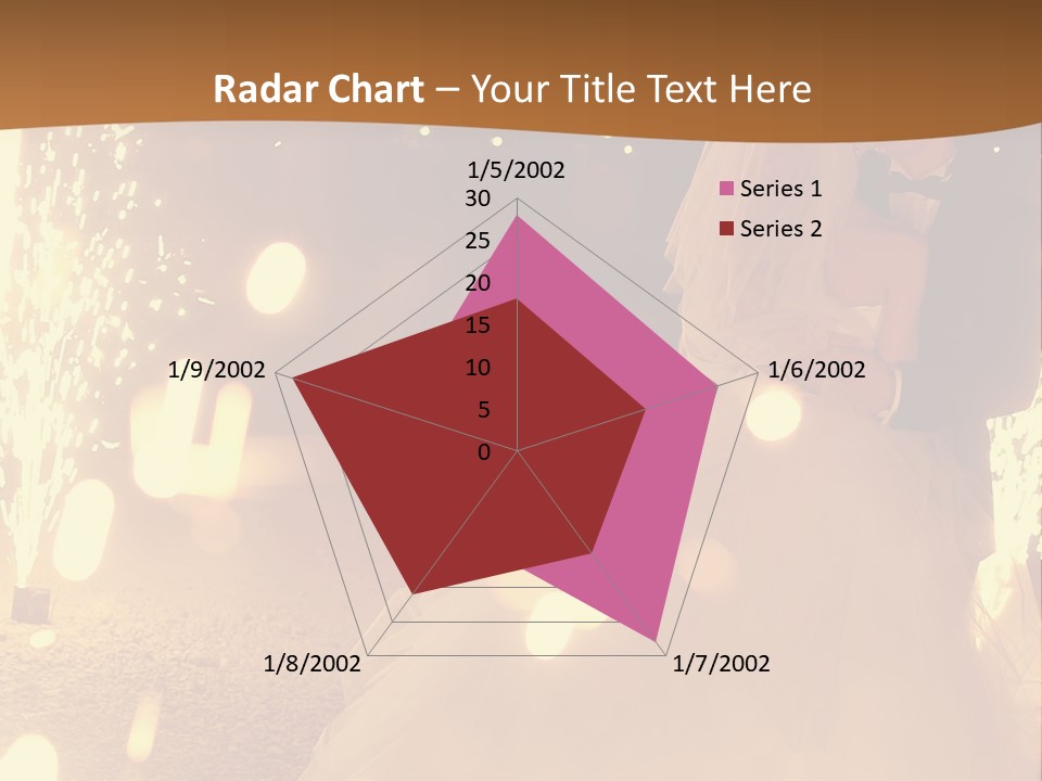 Event Marriage Skyrocket PowerPoint Template