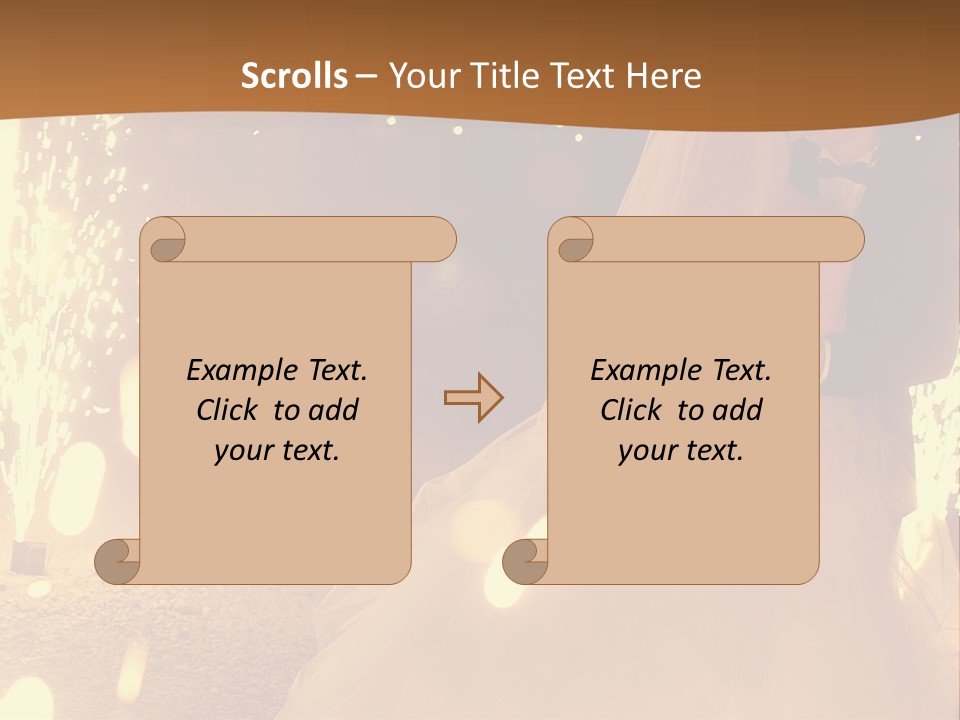 Event Marriage Skyrocket PowerPoint Template