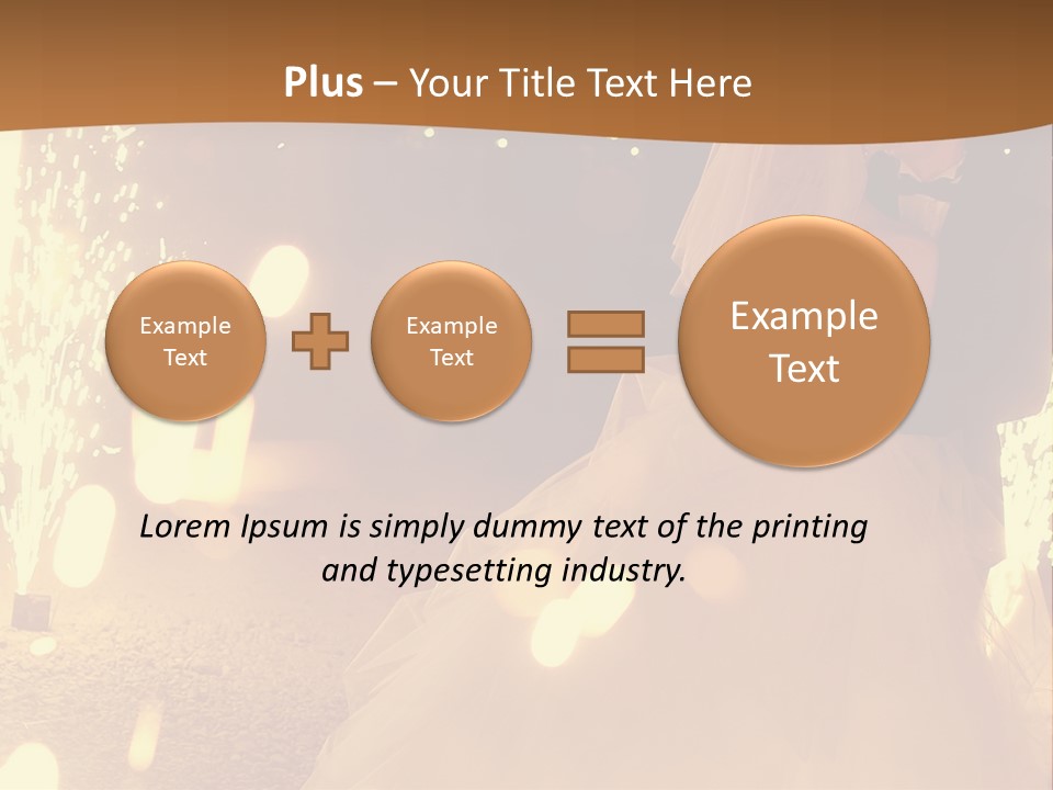 Event Marriage Skyrocket PowerPoint Template