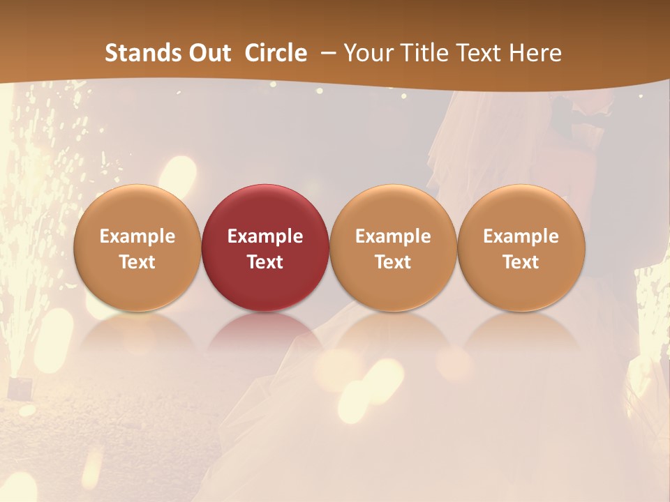 Event Marriage Skyrocket PowerPoint Template