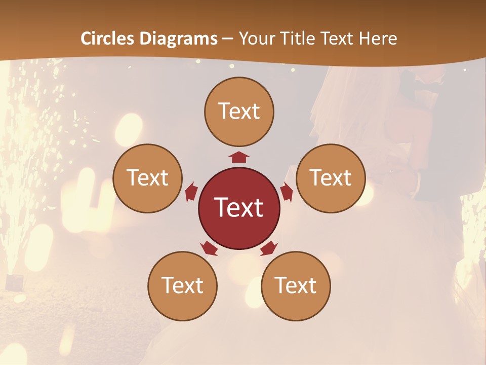 Event Marriage Skyrocket PowerPoint Template