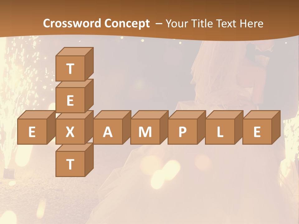Event Marriage Skyrocket PowerPoint Template