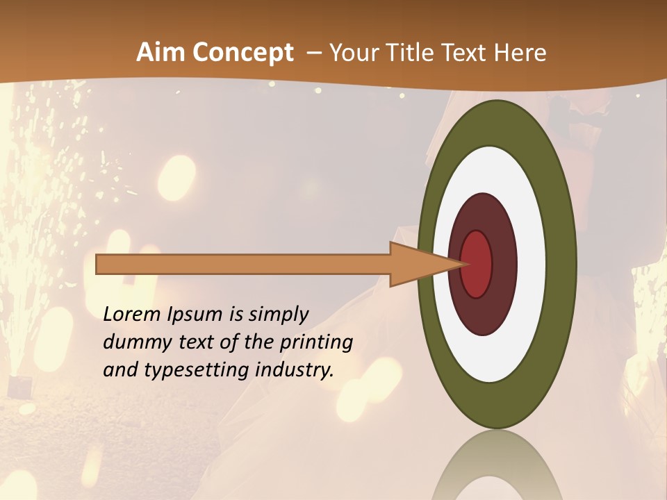 Event Marriage Skyrocket PowerPoint Template