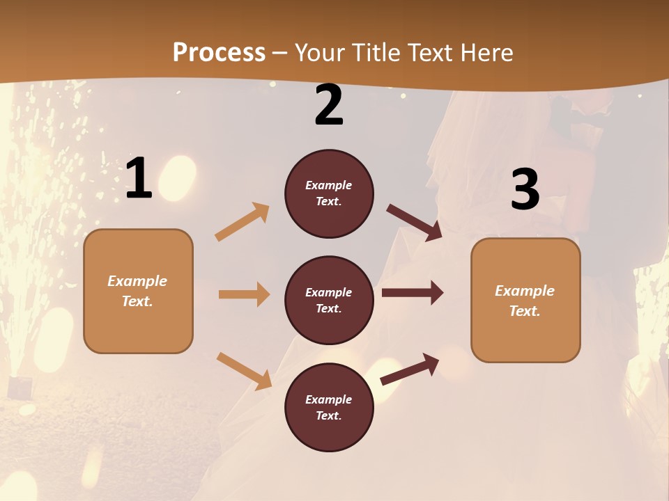 Event Marriage Skyrocket PowerPoint Template