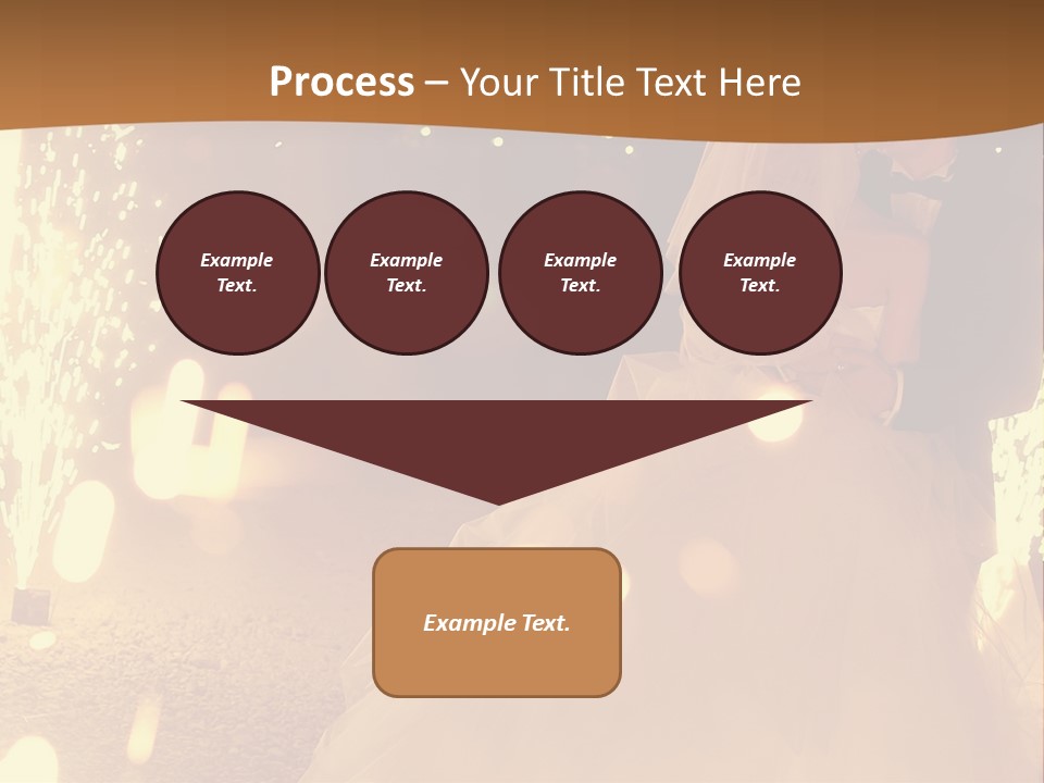 Event Marriage Skyrocket PowerPoint Template