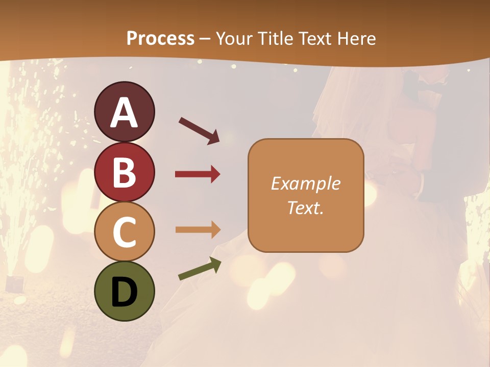 Event Marriage Skyrocket PowerPoint Template