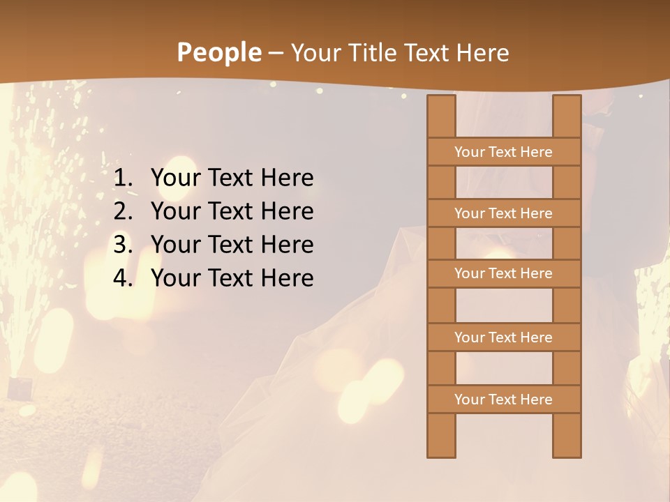 Event Marriage Skyrocket PowerPoint Template