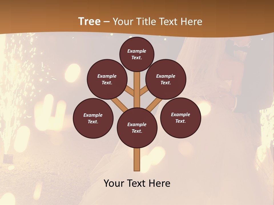 Event Marriage Skyrocket PowerPoint Template