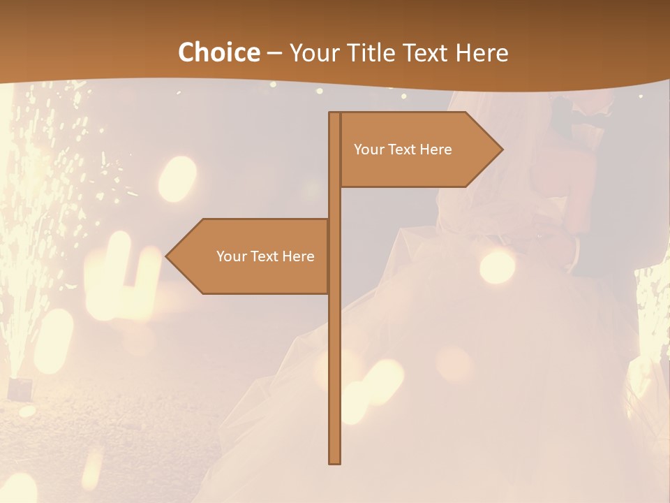 Event Marriage Skyrocket PowerPoint Template