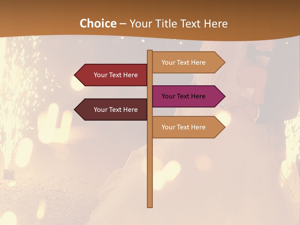 Event Marriage Skyrocket PowerPoint Template