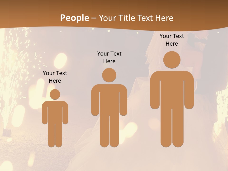 Event Marriage Skyrocket PowerPoint Template