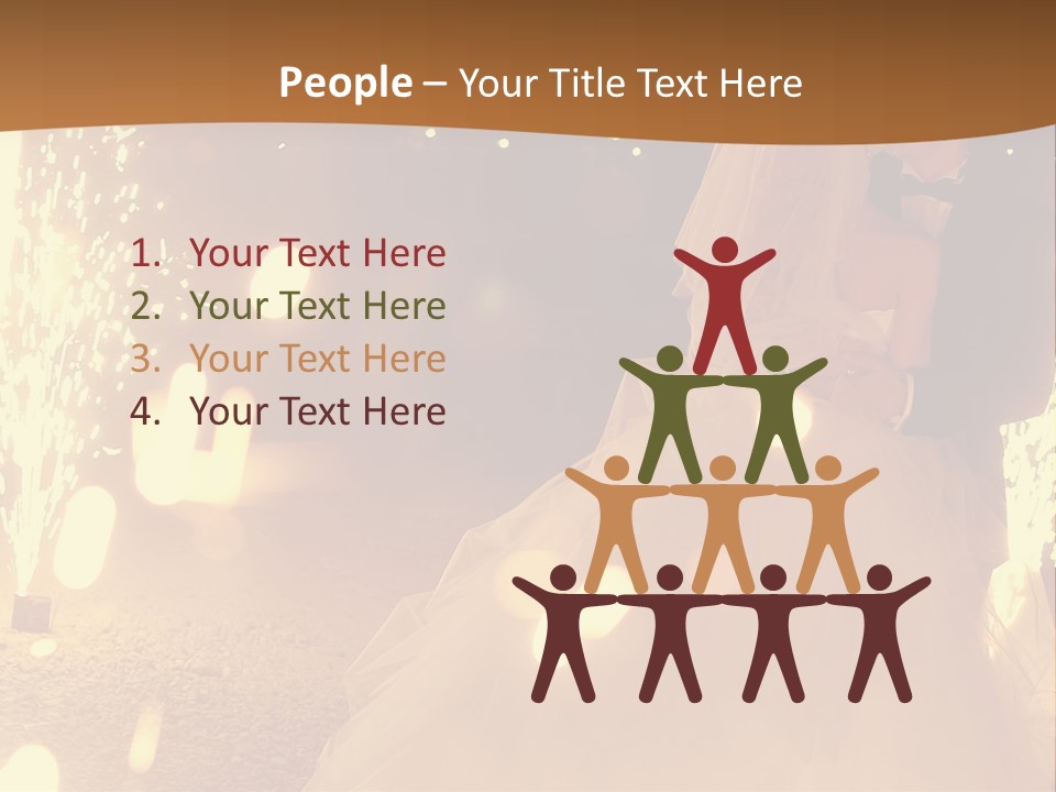 Event Marriage Skyrocket PowerPoint Template