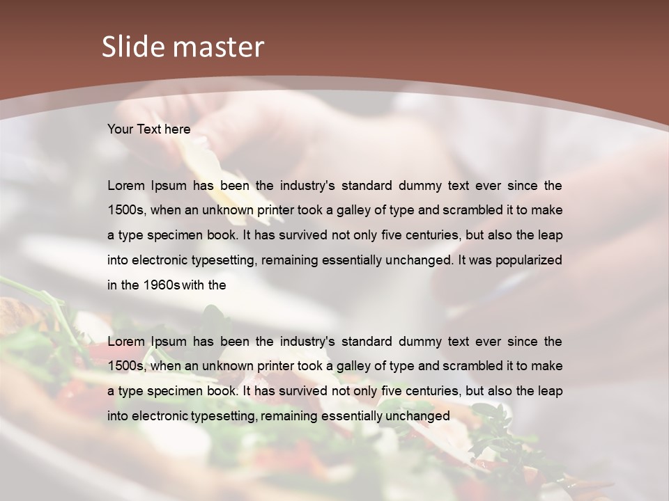 Paste Board Dough PowerPoint Template