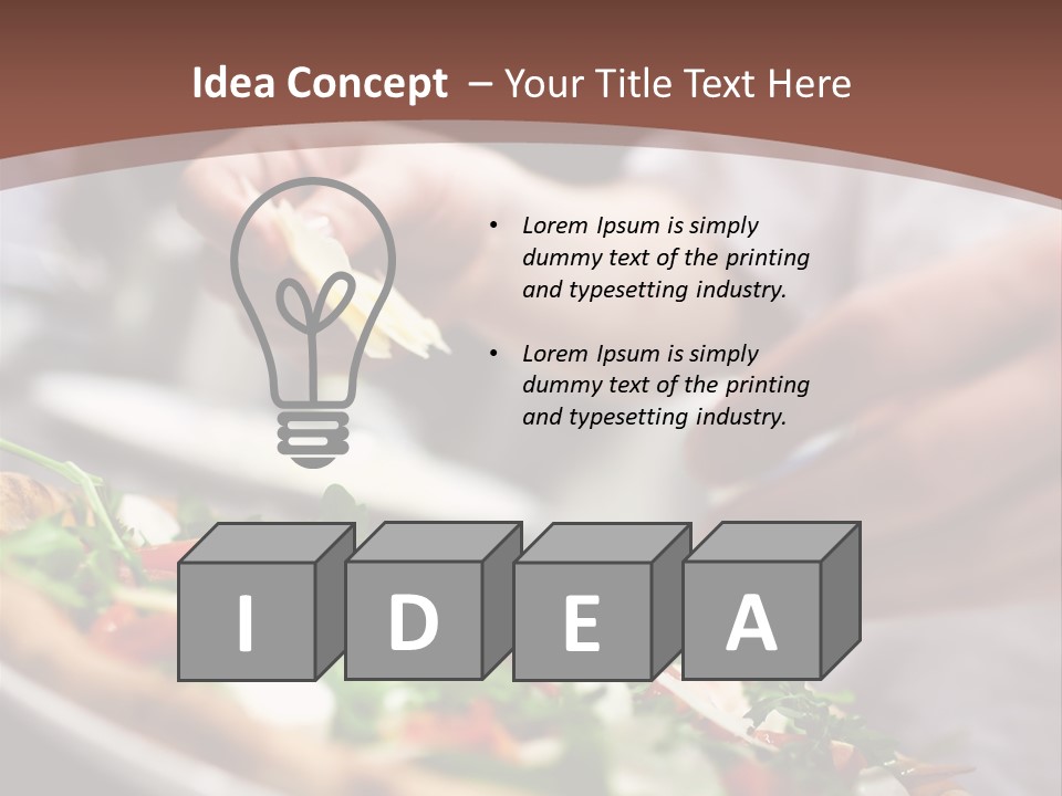 Paste Board Dough PowerPoint Template