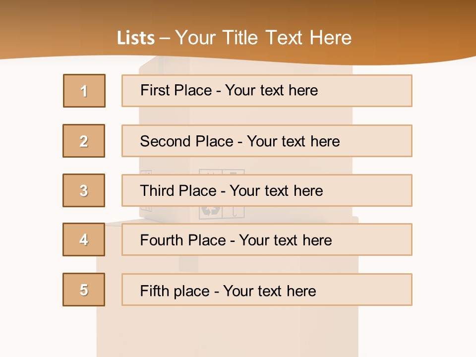 Packer Storage Recycle PowerPoint Template
