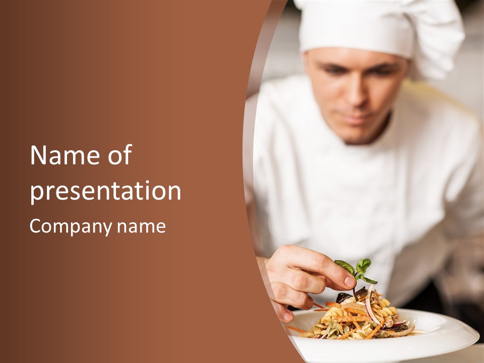 Serve Plate Business PowerPoint Template