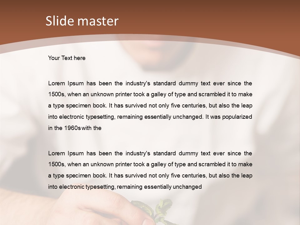 Serve Plate Business PowerPoint Template