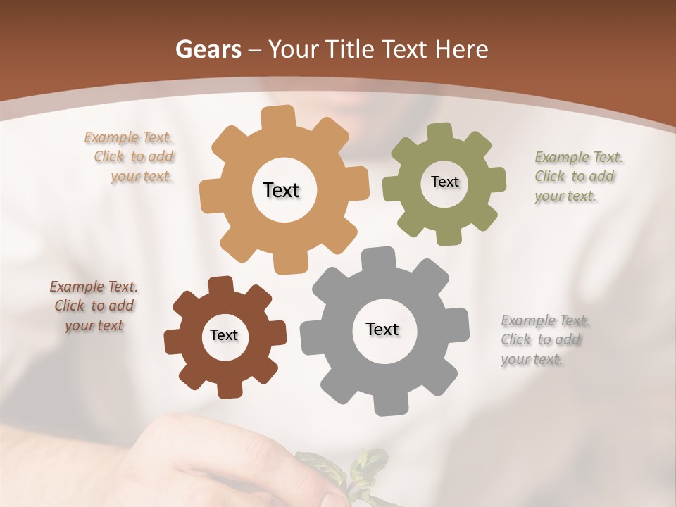 Serve Plate Business PowerPoint Template