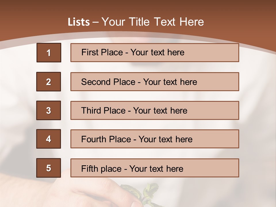 Serve Plate Business PowerPoint Template