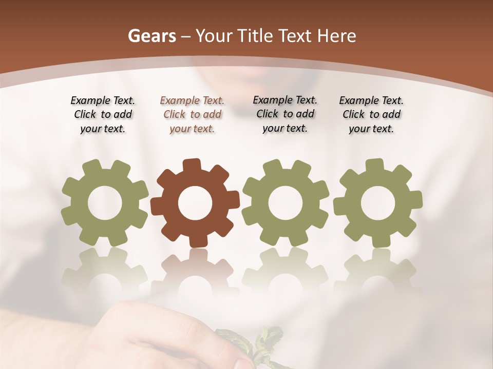 Serve Plate Business PowerPoint Template