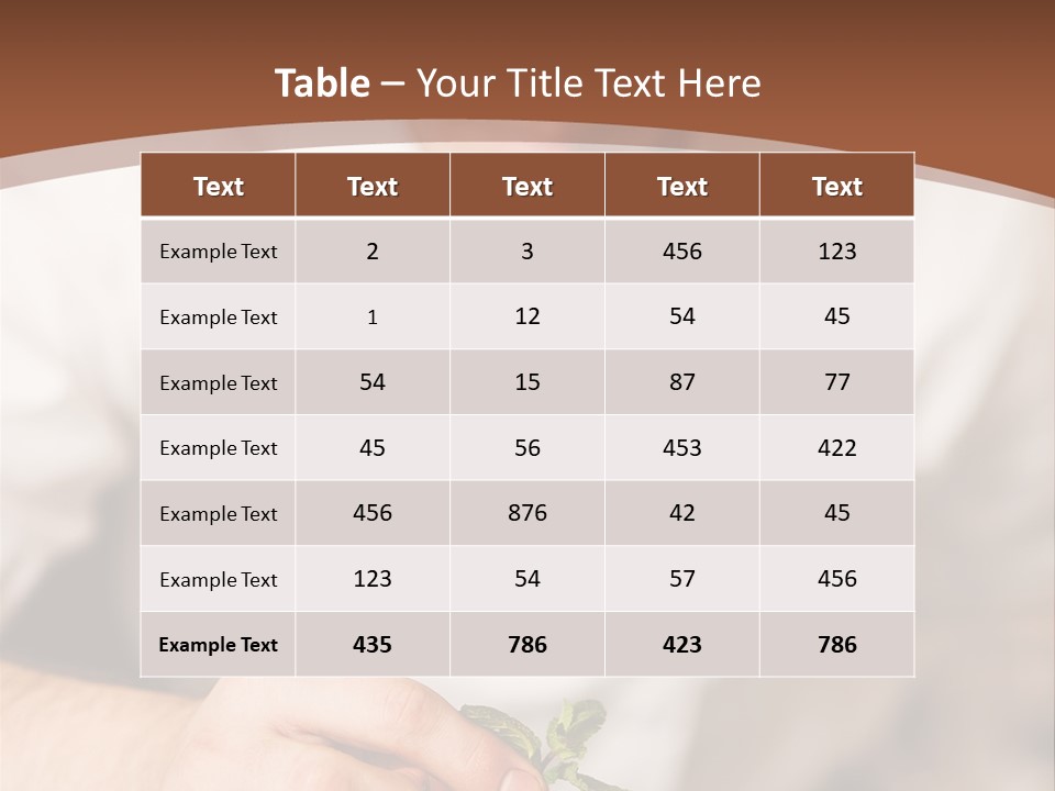 Serve Plate Business PowerPoint Template