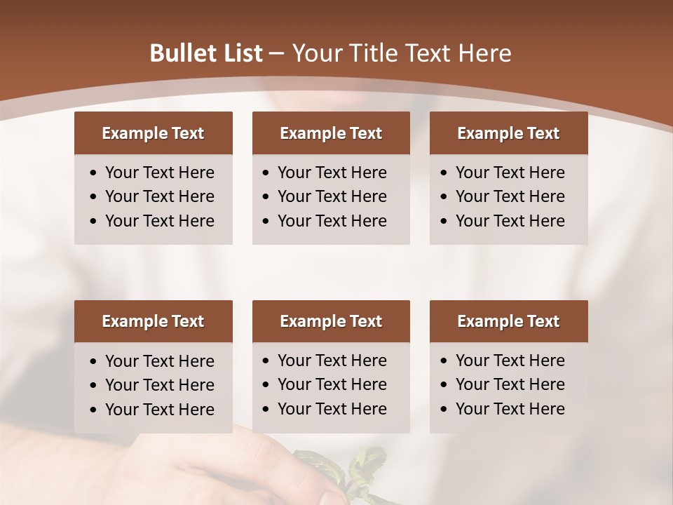 Serve Plate Business PowerPoint Template