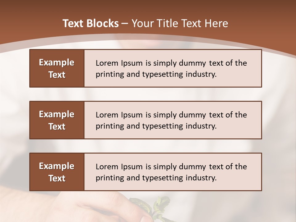 Serve Plate Business PowerPoint Template