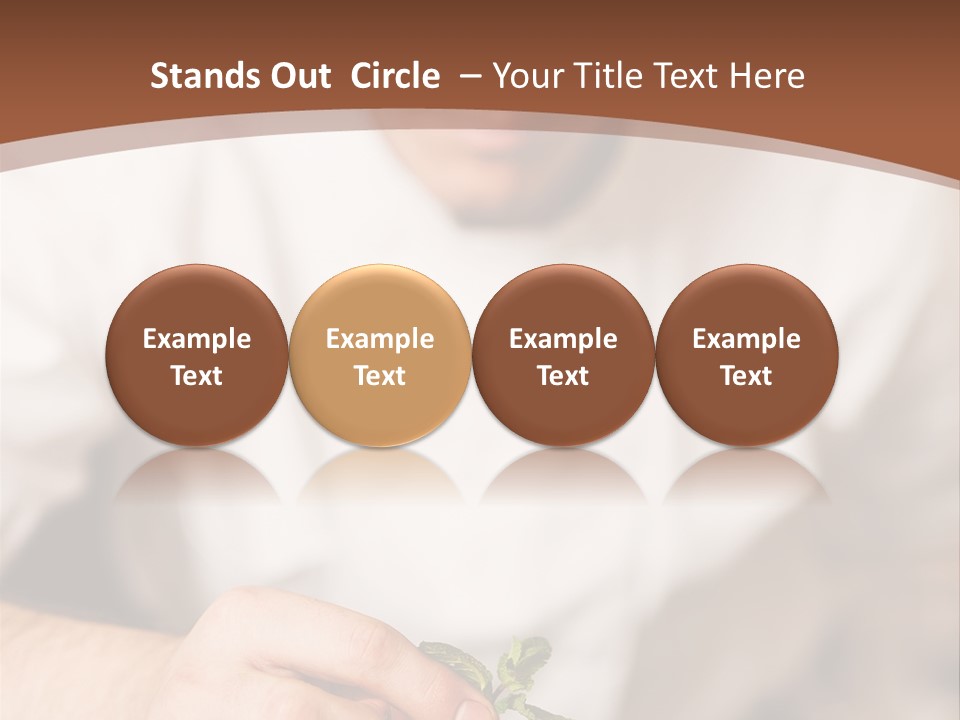 Serve Plate Business PowerPoint Template