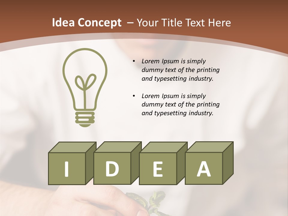 Serve Plate Business PowerPoint Template