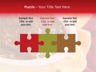 Ingredient Red Velvet Green PowerPoint Template