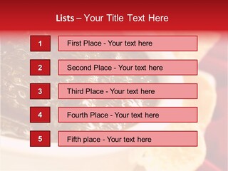 Ingredient Red Velvet Green PowerPoint Template
