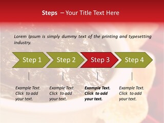 Ingredient Red Velvet Green PowerPoint Template