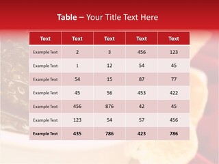 Ingredient Red Velvet Green PowerPoint Template