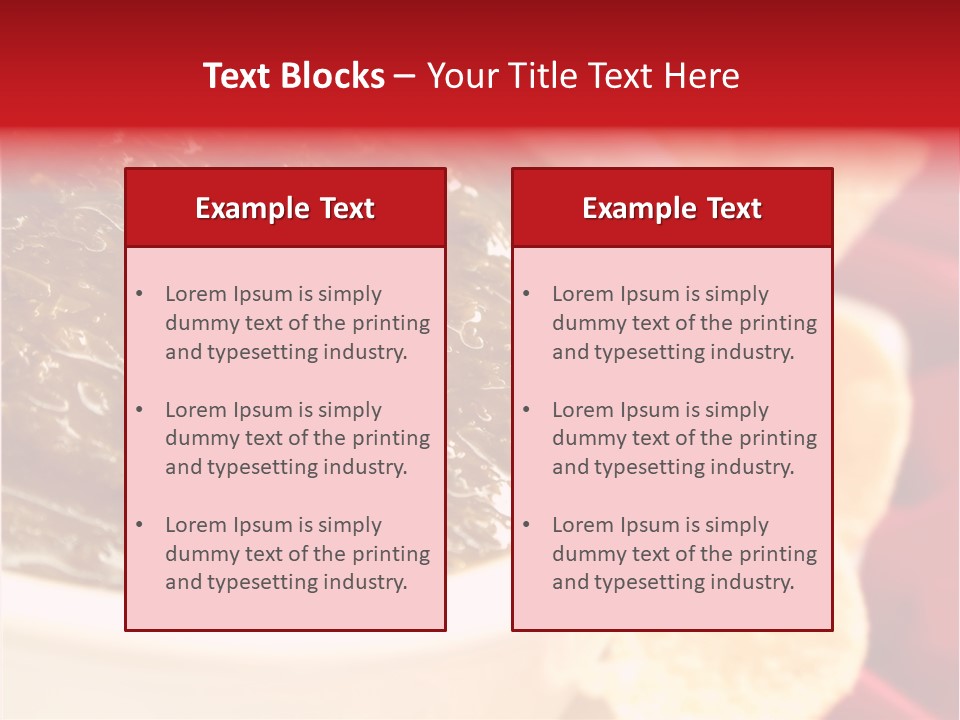 Ingredient Red Velvet Green PowerPoint Template
