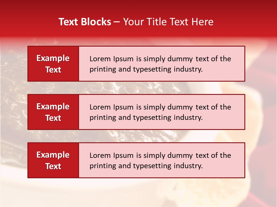 Ingredient Red Velvet Green PowerPoint Template