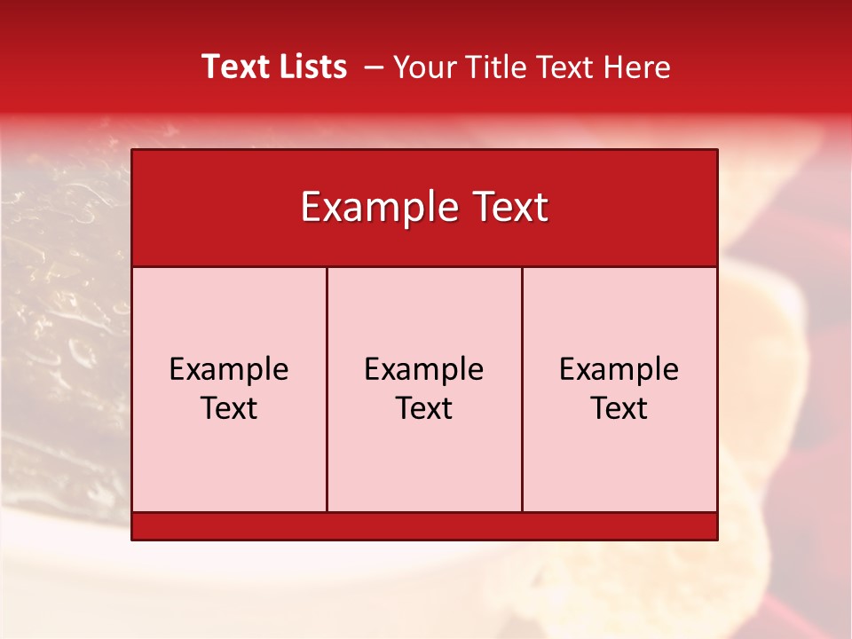 Ingredient Red Velvet Green PowerPoint Template