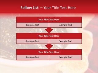 Ingredient Red Velvet Green PowerPoint Template